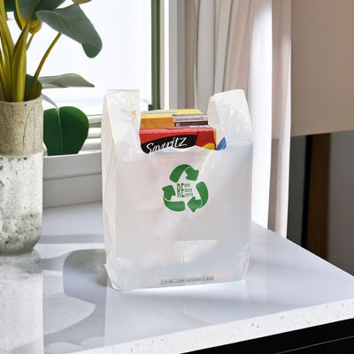 PLA composteerbaar biologisch afbreekbaar cellulose zakken T-shirt voor supermarkt