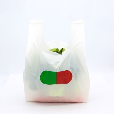 AISUN Customise Printed Direct Factory Sale 100% biologisch afbreekbaar PLA PBAT composteerbaar winkeltas voor supermarkt