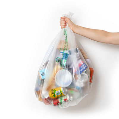Gepersonaliseerde milieuvriendelijke composteerbare PLA biologisch plastic maïsstysel biologisch afbreekbaar T-shirt winkeltas
