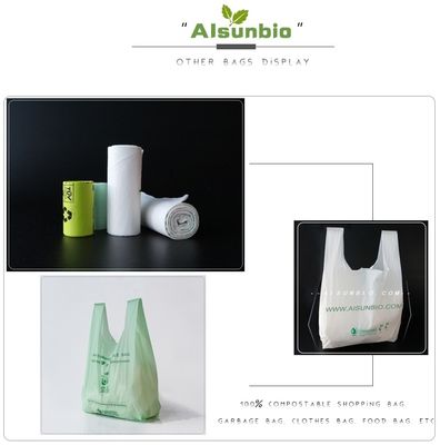 Verpakking As4736 Compostabele voedselzakken met handvaten