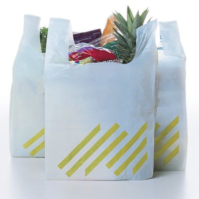 PLA composteerbaar biologisch afbreekbaar cellulose zakken T-shirt voor supermarkt