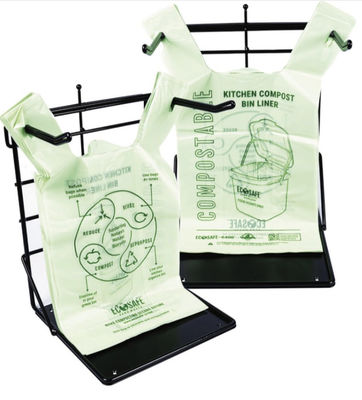 Biologisch afbreekbare zak T-shirt Kleine compostzakken