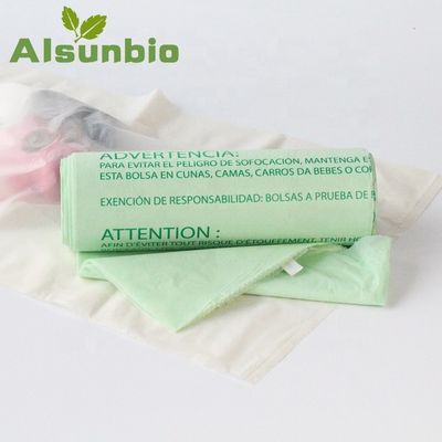 Eco-vouwbare composteerbare draagtassen Die Cut Plastic Grocery Heavy Duty