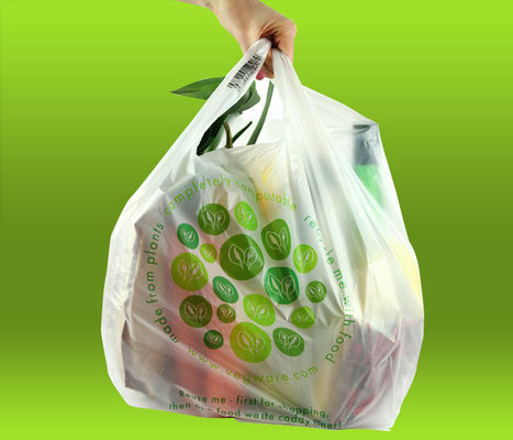 PLA Biologisch afbreekbare winkeltas composteerbaar plastic op maat