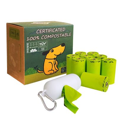 Groene kleur 100% biologisch afbreekbaar, composteerbaar, milieuvriendelijk