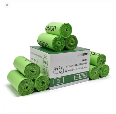 Groene kleur 100% biologisch afbreekbaar, composteerbaar, milieuvriendelijk
