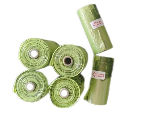 Groene kleur 100% biologisch afbreekbaar, composteerbaar, milieuvriendelijk