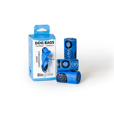 Eco-vriendelijk 100% biologisch afbreekbaar en composteerbaar Groothandel Huisdieren Poopzak Honden vuilniszakken Duurzaam OEM-logo Accepteer 15 micron BPI