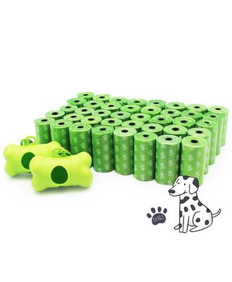 composteerbaar logo gedrukt kleurrijk huisdier hond afval vuilniszak plastic vuilniszak 100% biologisch afbreekbaar