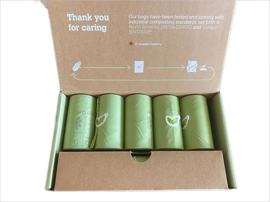 op maat gedrukte biologisch afbreekbare plastic hondenpoepzakken te koop