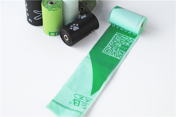 Plastic En13432 gecertificeerde poepzakken composteerbare huisdierzakken Gravure printing