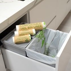 32 liter milieuvriendelijke vuilniszakken compostzakken keuken afval verzamelen