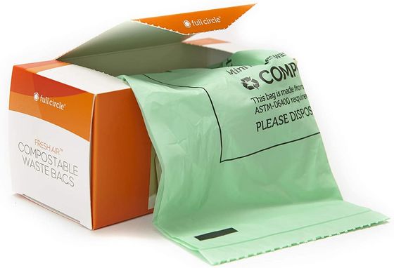 Op maat gedrukte kleine Cornstarch Bin Bags Eco Friendly 13 Gallon voor keuken afval