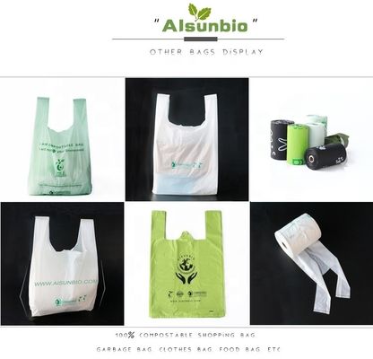 Op maat gedrukte kleine Cornstarch Bin Bags Eco Friendly 13 Gallon voor keuken afval