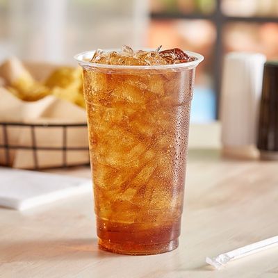 Wegwerpbare, biologisch afbreekbare PLA-bekers met deksel voor ijs, sap, koud drinken 24 oz