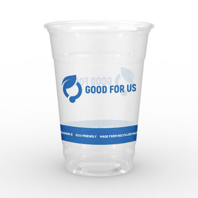 Biologisch afbreekbare PLA-bekers 12 oz koffiewater