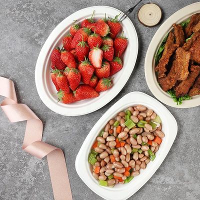 Op maat gedrukte composteerbare smoothie kopjes suikerriet bagasse plaat 20 oz