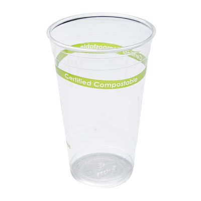 Biologisch afbreekbare PLA-bekers Transparent 700 ml Milieuvriendelijk