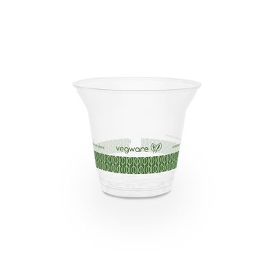 100% composteerbare, biologisch afbreekbare PLA bekers 12 14 16 oz voor drinkwater