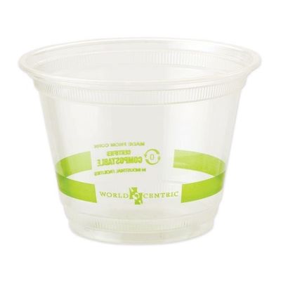PLA Biocomposteerbare heldere bekers met deksels 16 oz Drinkmelktheebeker