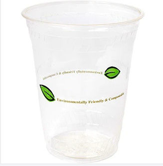 Op maat gecomposteerde, biologisch afbreekbare PLA-bekers 9 oz voor restaurant