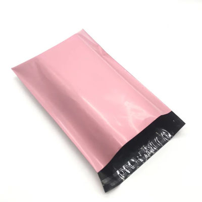 Custom polyprinted composteerbare postzak Zwart Roze Blauw