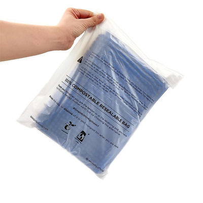 Custom polyprinted composteerbare postzak Zwart Roze Blauw
